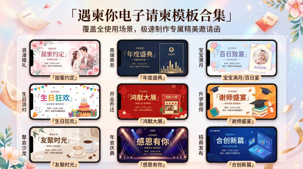 长辈寿宴别再发纸质请柬！这款专属电子请柬，体面又省心